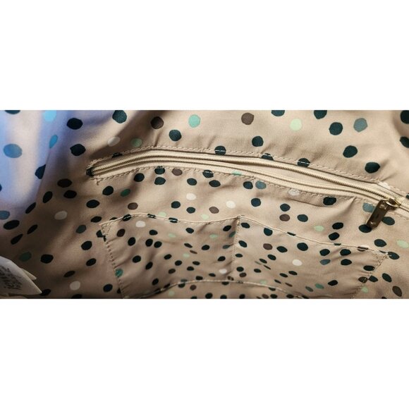 Thirty One Jewell Around Town Tote City, Blue Pebble, Polka Dot Interior "J" - Picture 6 of 8